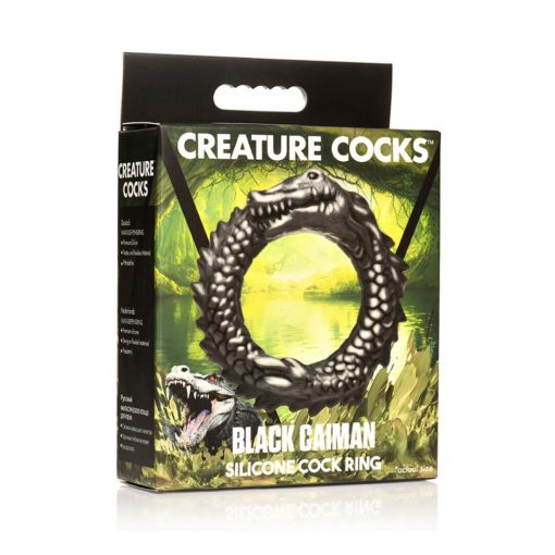 Inel pentru Penis Black Caiman